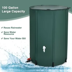 Costway 100 Gallon Portable Rain Barrel Water Collector Collapsible Tank W/Spigot Filter -Garden Promotional Store GUEST cd7a7c00 a9b2 456c b0d4 b9fb72f29342