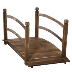 Outsunny 4.7' Garden Bridge, Arc Wood Footbridge, Decorative Pond Bridge With Side Rails 11 Outsunny 4.7' Garden Bridge, Arc Wood Footbridge, Decorative Pond Bridge With Side Rails -Garden Promotional Store GUEST ce0ab8bf d8c3 4d01 b28d de269eae90ff