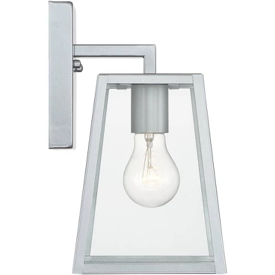 John Timberland Arrington Modern Outdoor Wall Light Fixture Silver Steel 10 3/4" Clear Glass For Post Exterior Barn Deck House Porch Yard Posts Patio 7 John Timberland Arrington Modern Outdoor Wall Light Fixture Silver Steel 10 3/4" Clear Glass For Post Exterior Barn Deck House Porch Yard Posts Patio - Image 5