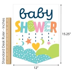 Big Dot Of Happiness Colorful Baby Shower - Outdoor Home Decorations - Double-Sided Gender Neutral Party Garden Flag - 12 X 15.25 Inches -Garden Promotional Store GUEST ce2a901f 1200 42eb ac8c 82f1a1c8a11d