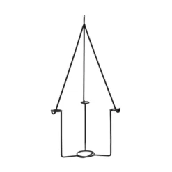 ACHLA Designs 10.5" Wide Indoor/Outdoor Cylindrical Galvanized Vera Hanging Planter Pot Burnt Sienna