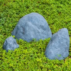 Gardenised Decorative Outdoor Weather-Resistant Artistic Artificial Faux Stone Rock, Garden Patio Granite Grey Fiberglass Stone -Garden Promotional Store GUEST cf198546 a3d0 46f4 96cf 2c1cef1d7cf3
