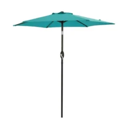 7.5' X 7.5' Outdoor Patio Umbrella With Button Tilt And Crank - Wellfor 37 7.5' X 7.5' Outdoor Patio Umbrella With Button Tilt And Crank - Wellfor -Garden Promotional Store GUEST d0859c00 f732 4926 970d 7d17b3ddd6b7