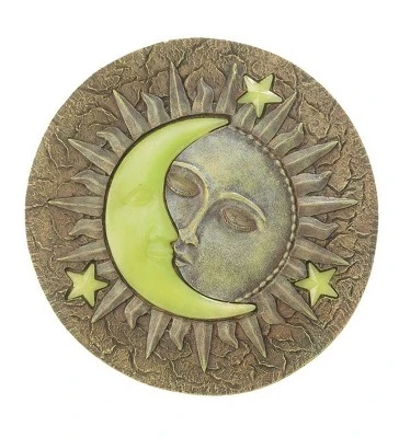Plow & Hearth Celestial Glow-In-The-Dark Garden Stepping Stone 3 Plow & Hearth Celestial Glow-In-The-Dark Garden Stepping Stone