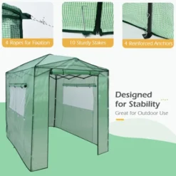 Costway 6'x 8' Portable Walk-in Greenhouse Pop-up Folding Plant Gardening W/Window 17 Costway 6'x 8' Portable Walk-in Greenhouse Pop-up Folding Plant Gardening W/Window -Garden Promotional Store GUEST d1dce144 f939 4a19 887d fe9d4ec4c114