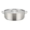 Winco SSLB-25, 25-Quart Stainless Steel Brazier Pan With Lid, Cooking Pan With Cover -Garden Promotional Store GUEST d209fd44 d64a 4d4e b90a 0444569252c3