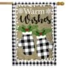 Briarwood Lane Checkered Mittens Burlap Winter House Flag Warm Wi 1 Briarwood Lane Checkered Mittens Burlap Winter House Flag Warm Wi -Garden Promotional Store GUEST d3ad930d abcd 49ed 8f2a b29f0034da53