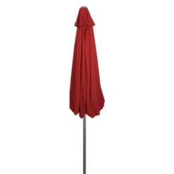 Northlight 9ft Outdoor Patio Market Umbrella With Hand Crank And Tilt, Red -Garden Promotional Store GUEST d3f85192 80ac 43b5 9991 96c97f04d425