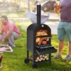 Costway Outdoor Pizza Oven Wood Fire Pizza Maker Grill W/ Pizza Stone & Waterproof Cover -Garden Promotional Store GUEST d450ae8f c51f 4a66 b2ca b1bea153051c