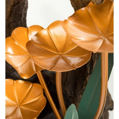 Wind & Weather Realistic Indoor/Outdoor Woodland Stump Fountain With Metal Lily Pads 7 Wind & Weather Realistic Indoor/Outdoor Woodland Stump Fountain With Metal Lily Pads - Image 5