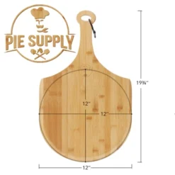 Pie Supply Bamboo Pizza Peel For Baking And Serving, Wood Paddle Cutting Board With Handle And Hanging Strap -Garden Promotional Store GUEST d7bfefd3 241c 484a 9aa4 7eafc95f8438