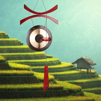 Woodstock Wind Chimes Encore® Collection, Encore Wind Gong, 38'' Brass Wind Gong DCWG 3 Woodstock Wind Chimes Encore® Collection, Encore Wind Gong, 38'' Brass Wind Gong DCWG