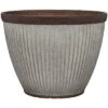 Southern Patio HDR-046868 20.5 Inch Rustic Resin Outdoor Planter Urn