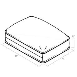 19" X 24" X 8" ProFoam Outdoor Plush Deep Seat Back Cushion Onyx Black - Arden Selections 9 19" X 24" X 8" ProFoam Outdoor Plush Deep Seat Back Cushion Onyx Black - Arden Selections -Garden Promotional Store GUEST dc3a9bd4 5065 4f4b 808d a0496c771cd4