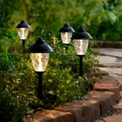John Timberland Concord Black 18" High LED Landscape Path Lights Set Of 2 -Garden Promotional Store GUEST dc8615fc 6d64 44c7 908d 000ca63fa3d5