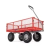 Gorilla Cart 800lbs. Capacity Heavy Duty Durable Steel Mesh Flatbed Garden Utility Wagon - Red -Garden Promotional Store GUEST dd2d44af e7ea 424e 8ba8 f29f0afb4a36