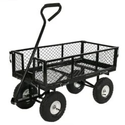 Sunnydaze Decor Sunnydaze Outdoor Lawn And Garden Heavy-Duty Durable Steel Mesh Utility Wagon Cart With Removable Sides 27 Sunnydaze Decor Sunnydaze Outdoor Lawn And Garden Heavy-Duty Durable Steel Mesh Utility Wagon Cart With Removable Sides -Garden Promotional Store GUEST df6ec4d7 2009 4220 8301 350735233522