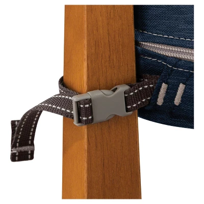 21" X 21" X 3" Montlake Fadesafe Square Patio Dining Seat Cushion Set - Heather Indigo Blue - Classic Accessories 6 21" X 21" X 3" Montlake Fadesafe Square Patio Dining Seat Cushion Set - Heather Indigo Blue - Classic Accessories - Image 4