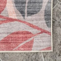 NulOOM Mayra Tropical Leaves Machine Washable Indoor/Outdoor Patio Area Rug -Garden Promotional Store GUEST e0c10124 9515 4285 aa5f f88c1c7aa8c8