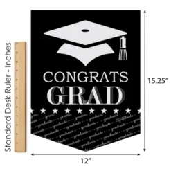 Big Dot Of Happiness Graduation Cheers - Outdoor Home Decorations - Double-Sided Graduation Party Garden Flag - 12 X 15.25 Inches -Garden Promotional Store GUEST e217bae3 2731 47a7 9ba5 cb88815f2ce0
