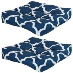 Sunnydaze Decor Sunnydaze Indoor/Outdoor Replacement Square Tufted Patio Chair Seat And Back Cushions - 20" - 2pk 24 Sunnydaze Decor Sunnydaze Indoor/Outdoor Replacement Square Tufted Patio Chair Seat And Back Cushions - 20" - 2pk -Garden Promotional Store GUEST e222a2b4 2fd9 4c68 82bb 9732ddbb8da7