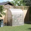 Outsunny 7' X 3' X 7' Outdoor Walk-In Greenhouse, Plant Nursery With Roll-up Windows, PE Cover, And 3 Wire Shelves -Garden Promotional Store GUEST e22c7513 6ab1 4c6b 8a4b fe51836652b7