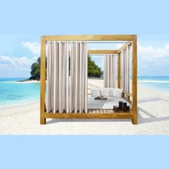 Commonwealth Seascapes Stripes Light Filtering Satiny Look Provide Privacy Grommet Outdoor Panel Pair Linen 9 Commonwealth Seascapes Stripes Light Filtering Satiny Look Provide Privacy Grommet Outdoor Panel Pair Linen -Garden Promotional Store GUEST e2ec9af7 21da 4c59 aad8 1673bbaae650