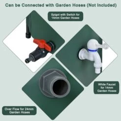 Costway 100 Gallon Portable Rain Barrel Water Collector Collapsible Tank W/Spigot Filter -Garden Promotional Store GUEST e336450c 67e2 4a13 8df8 b1002988062a