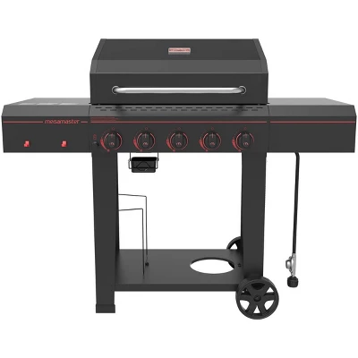 Megamaster 5-Burner Gas Grill With Stainless Steel Tong 720-0982TG 3 Megamaster 5-Burner Gas Grill With Stainless Steel Tong 720-0982TG