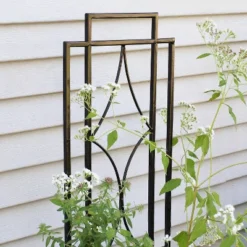 Sunnydaze Decorative Steel Metal Chic Diamonds Design Garden Trellis - Black - 2-Pack -Garden Promotional Store GUEST e5964ea6 b8fb 4369 bd46 ee36b7ec8944