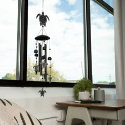 Dawhud Direct 32" H Black Sea Turtles Wind Chimes -Garden Promotional Store GUEST e6f13595 da06 4d83 af18 390e718704a6