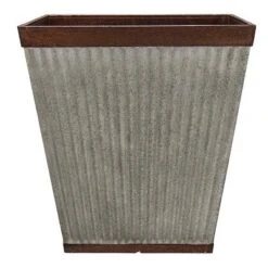 Southern Patio 20.5 Inch Rustic Resin Indoor Outdoor Planter Urn With 16 Inch Square Rustic Box Flower Pot For Flowers, Herbs, And Flowers -Garden Promotional Store GUEST e74cdbb7 4874 44e9 a4a7 133098c5cefe
