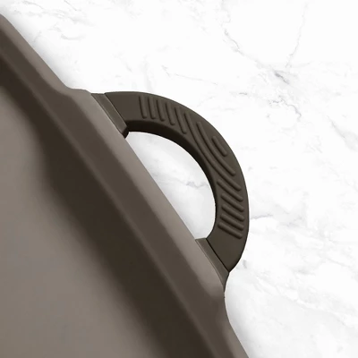 Goodful Cast Aluminum, Ceramic Double Burner Griddle Charcoal Gray 4 Goodful Cast Aluminum, Ceramic Double Burner Griddle Charcoal Gray - Image 2