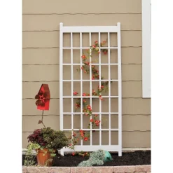38" X 85" Lancaster Trellis - White - Dura-Trel