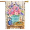 Farm Fresh Peonies Spring House Flag Floral 28" X 40" Briarwood Lane -Garden Promotional Store GUEST e8324bec 7299 4533 9d40 6c58af71d110