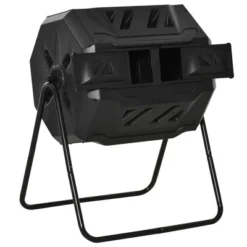 Outsunny Tumbling Compost Bin Outdoor 360° Dual Chamber Rotating Composter 43 Gallon -Garden Promotional Store GUEST e9ba81bc 3c85 4885 9ab5 f77727a1b2b3