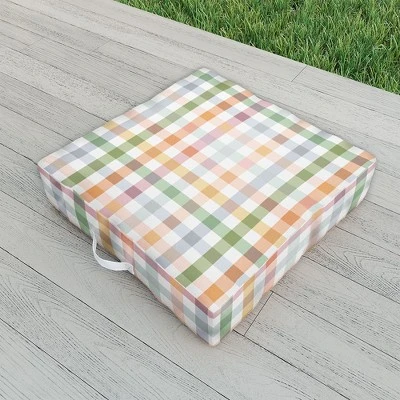 Ninola Design Countryside Gingham Picnic Outdoor Floor Cushion - Deny Designs 3 Ninola Design Countryside Gingham Picnic Outdoor Floor Cushion - Deny Designs
