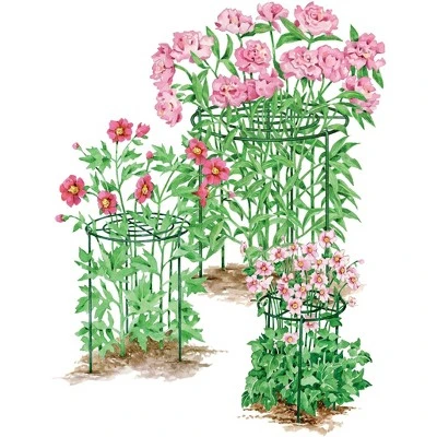Heavy Duty 12" Grow Through Flower And Plant Supports, Set Of 3 - Gardener's Supply Co. 3 Heavy Duty 12" Grow Through Flower And Plant Supports, Set Of 3 - Gardener's Supply Co.