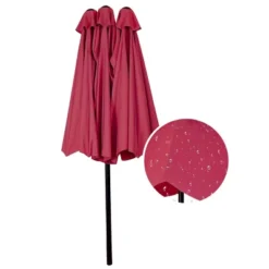 Tangkula 15 Ft Outdoor Patio Umbrella Double-Sided Shade Offset Wine Red 14 Tangkula 15 Ft Outdoor Patio Umbrella Double-Sided Shade Offset Wine Red -Garden Promotional Store GUEST eb6b8f71 9cb6 4127 ba7b acb740929b78