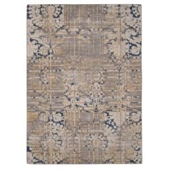 Selkirk Washable Outdoor Rug Navy/Sand - Linon -Garden Promotional Store GUEST eb74cd90 178b 407c a99f b3568285389b