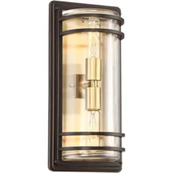 John Timberland Habitat Modern Outdoor Wall Light Fixture Bronze Warm Brass 16" Clear Glass For Post Exterior Barn Deck House Porch Yard Patio Home 13 John Timberland Habitat Modern Outdoor Wall Light Fixture Bronze Warm Brass 16" Clear Glass For Post Exterior Barn Deck House Porch Yard Patio Home -Garden Promotional Store GUEST ebdc8dc4 9f46 4f67 887b 513b5144cd6c