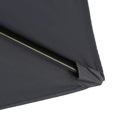 7.5' X 7.5' Bistro Market Patio Umbrella Slate Gray - Island Umbrella 7 7.5' X 7.5' Bistro Market Patio Umbrella Slate Gray - Island Umbrella - Image 5