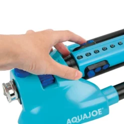Aqua Joe AJ-OMS20-BRS Indestructible Metal Base Oscillating Sprinkler | Customizable Coverage | 4973 Sq Ft Max Coverage -Garden Promotional Store GUEST ecfd2a42 7653 49c0 a241 a8d6ad85d470