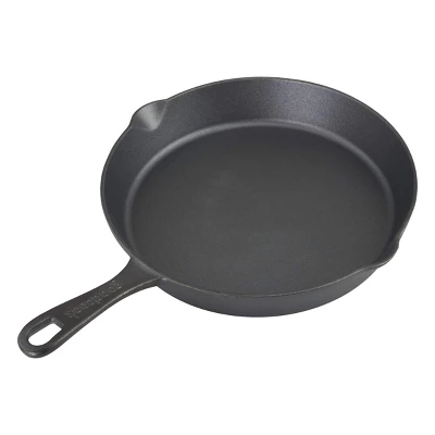 GoodCook 10" Cast Iron Skillet Pan With Rim 4 GoodCook 10" Cast Iron Skillet Pan With Rim - Image 2