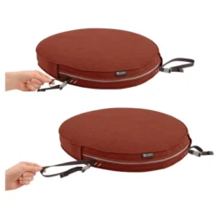 15" X 15" X 2" Montlake Fadesafe Round Patio Dining Seat Cushion Set - Heather Henna Red - Classic Accessories 15 15" X 15" X 2" Montlake Fadesafe Round Patio Dining Seat Cushion Set - Heather Henna Red - Classic Accessories -Garden Promotional Store GUEST ef2cc657 1dee 42d3 beeb 1692190cc5dd