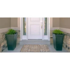 Selkirk Washable Outdoor Rug Navy/Sand - Linon