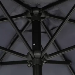 7.5' X 7.5' Bistro Market Patio Umbrella Slate Gray - Island Umbrella 18 7.5' X 7.5' Bistro Market Patio Umbrella Slate Gray - Island Umbrella -Garden Promotional Store GUEST f25c7afb 28bc 43b8 aaaf ab509e1ef14f