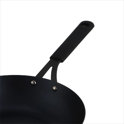 OXO 12" Steel Open Wok With Silicone Sleeve Black 6 OXO 12" Steel Open Wok With Silicone Sleeve Black - Image 4