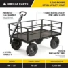 Gorilla Cart GOR1200-COM 9 Cubic Feet 1200 Pound Capacity Heavy Duty Durable Steel Utility Wagon Cart W/ 2 In 1 Towing Handle & Removable Sides, Black 1 Gorilla Cart GOR1200-COM 9 Cubic Feet 1200 Pound Capacity Heavy Duty Durable Steel Utility Wagon Cart W/ 2 In 1 Towing Handle & Removable Sides, Black -Garden Promotional Store GUEST f537884e 324c 4cb0 b08a e62cd73c5677