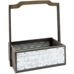 Farmlyn Creek 3 Packs Galvanized Metal Planter Box With Handle For Garden And Farmhouse Décor, 3 Sizes -Garden Promotional Store GUEST f5f4ace1 9af0 4704 b3b9 352cb2ad675a